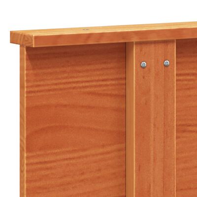 vidaXL Tête de lit cire marron 135 cm bois massif de pin