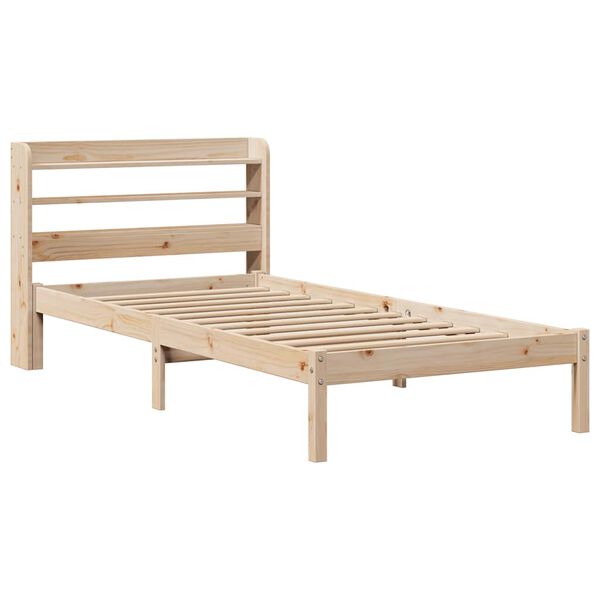 vidaXL Cadre de lit sans matelas 75x190 cm bois de pin massif