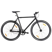 vidaXL Vélo à pignon fixe noir 700c 59 cm
