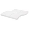 vidaXL Matelas en mousse blanc 160x220 cm 7 zones duret&eacute; 20 ILD