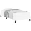 vidaXL Cadre de lit avec matelas Blanc pur 80 x 200 cm tissu