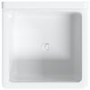 vidaXL Lavabo pour montage murale blanc 40x40x24 cm r&eacute;sine