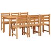 vidaXL Ensemble &agrave; manger de jardin 7 pcs Bois de teck solide