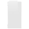 vidaXL &Eacute;tag&egrave;res cube murales 4 pcs Blanc brillant 30x15x30 cm