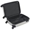 vidaXL Valise rigide Argent&eacute; brillant ABS