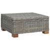 vidaXL Table basse GENDT Rotin naturel Gris Kubu 67 x 60 x 30 cm
