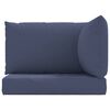 vidaXL Coussins de palette lot de 3 bleu marine tissu oxford