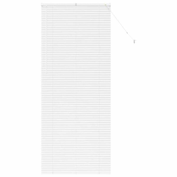 vidaXL Store de Fen&ecirc;tre avec des rideaux Blanc Aluminium