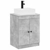vidaXL Ensemble de mobilier de salle de bain Gris b&eacute;ton