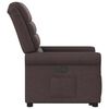 vidaXL Fauteuil inclinable marron fonc&eacute; tissu