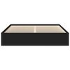vidaXL Cadre de lit sans matelas noir 180x200 cm