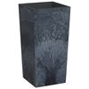 vidaXL Jardini&egrave;re et int&eacute;rieur amovible anthracite 21/49L aspect b&eacute;ton