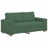 vidaXL Canap&eacute; deux places vert fonc&eacute; 180 x 77 x 82 cm en tissu velours c&ocirc;tel&eacute;