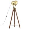 vidaXL Lampadaire &agrave; tr&eacute;pied bois de manguier massif 97 cm
