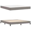 vidaXL Lit &agrave; ressorts avec matelas Taupe 180 x 200 cm tissu