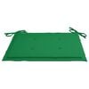vidaXL Chaises de jardin et coussins vert lot de 2 Bois de teck massif