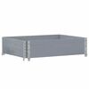vidaXL Collier de palette gris 80x60 cm bois de pin solide