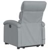 vidaXL Fauteuil inclinable de massage &eacute;lectrique Gris clair Tissu