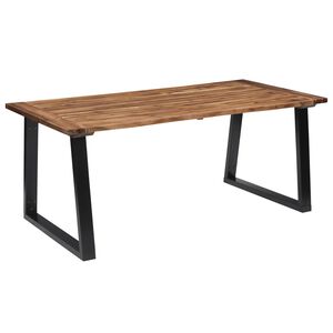 vidaXL Table &agrave; manger Bois d'acacia massif 180x90 cm
