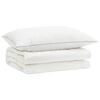 vidaXL Ensemble de couette 90 % en duvet d&rsquo;oie FULDA 2 pcs &Eacute;t&eacute; 100 GSM
