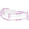 VidaXL Cadre de lit ottoman avec matelas cr&egrave;me 180x200 cm tissu