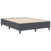 vidaXL Cadre de lit plateforme Gris fonc&eacute; 140 x 200 cm