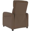 vidaXL Fauteuil de massage Marron Tissu