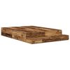 vidaXL Cadre de lit avec rangement Bois ancien 236,5 x 160 x 31,5 cm