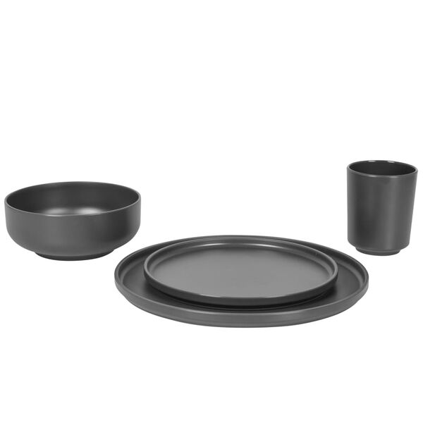 Bo-Camp Vaisselle 16 pcs Patom m&eacute;lamine anthracite