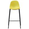 vidaXL Ensemble de bar 5 pcs Tissu Jaune