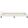 vidaXL Cadre de lit sans matelas blanc 120x190 cm similicuir