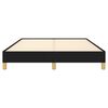 vidaXL Cadre de lit sans matelas noir 140x190 cm tissu