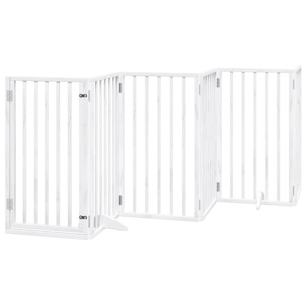 vidaXL Barri&egrave;re pour chien porte pliable 15 panneaux bois de peuplier