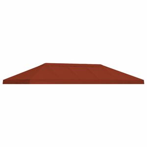 vidaXL Housse de canop&eacute;e de gazebo 6 x 3 m Terre cuite Polyester 190