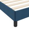 vidaXL Lit &agrave; ressorts avec matelas Bleu 80 x 200 cm tissu