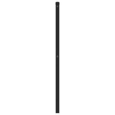 vidaXL Tête de lit métal noir 107 cm