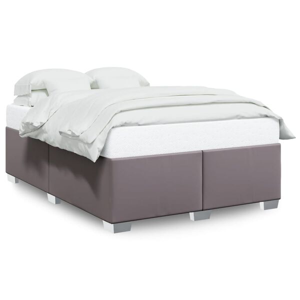 vidaXL Cadre de lit sans matelas gris 160x200 cm similicuir