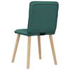 vidaXL Chaises &agrave; manger lot de 6 vert fonc&eacute; tissu