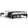 vidaXL Cadre de lit sans matelas noir 135x190 cm