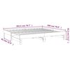 vidaXL Lit coulissant sans matelas 2x(90x200) cm Bois de pin massif