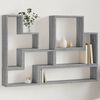 vidaXL &Eacute;tag&egrave;re murale sonoma gris 96x12x64 cm bois d'ing&eacute;nierie