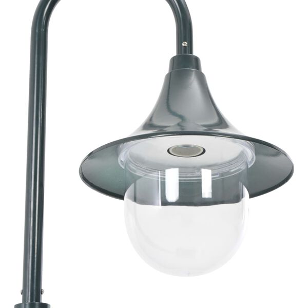 vidaXL Lampadaire de jardin E27 120 cm Aluminium Vert foncé