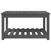 vidaXL Table de jardin gris 82,5x50,5x45 cm bois massif de pin