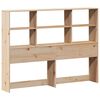 vidaXL Lit biblioth&egrave;que sans matelas 120x190 cm bois de pin massif