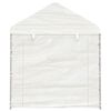 vidaXL Belv&eacute;d&egrave;re avec toit blanc 11,15x2,28x2,69 m poly&eacute;thyl&egrave;ne