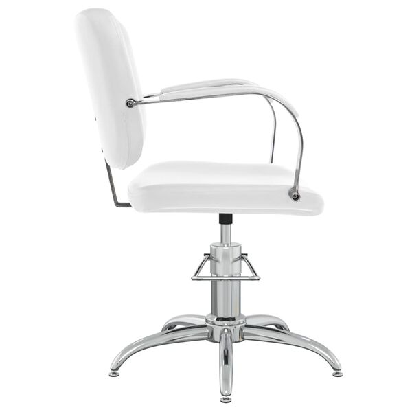 vidaXL Chaise de salon Blanc Similicuir