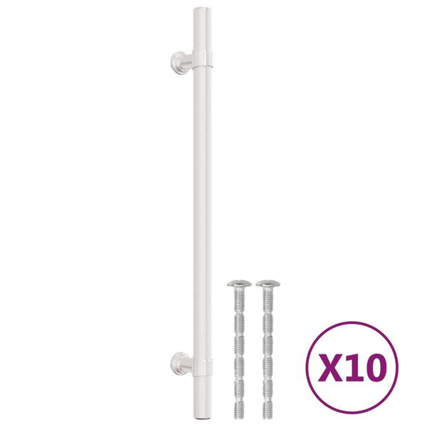vidaXL Poign&eacute;es d'armoire 10 pcs argent&eacute; 192 mm acier inoxydable