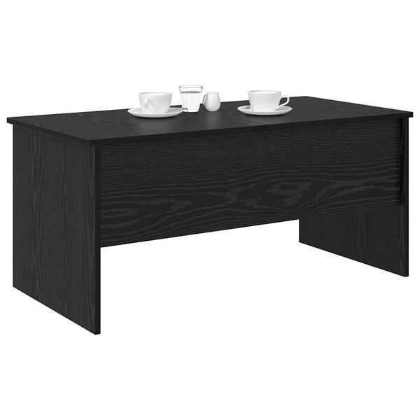 vidaXL Table basse Ch&ecirc;ne noir 102 x 50,5 x 46,5 cm Bois d'ing&eacute;nierie