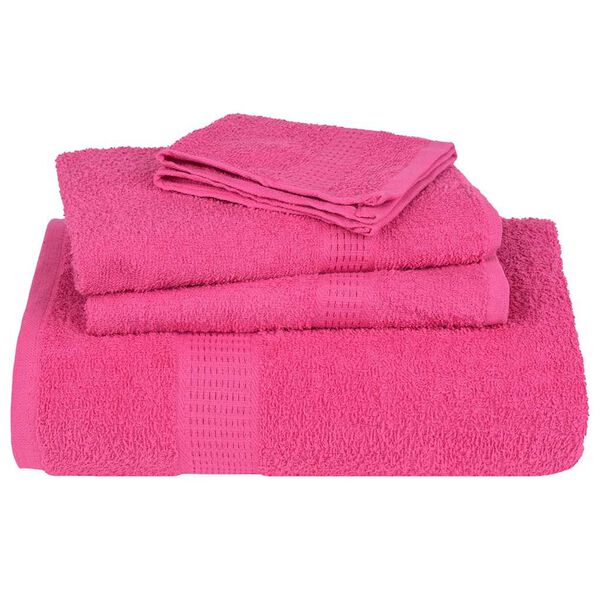 vidaXL Serviettes de bain FROGN 2 pcs rose 100x150 cm 360 g/m&sup2;
