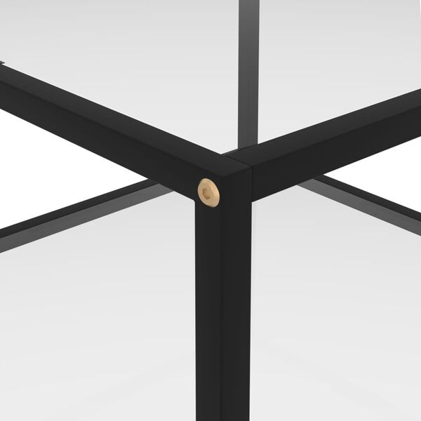 vidaXL Table basse Transparent 60x60x35 cm Verre tremp&eacute;